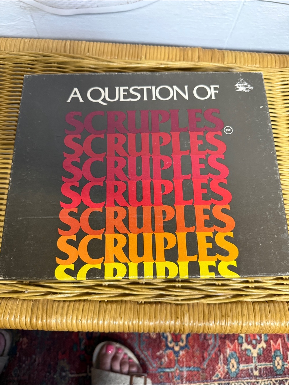 A Question of Scruples Game 1984 Party Board Card Game